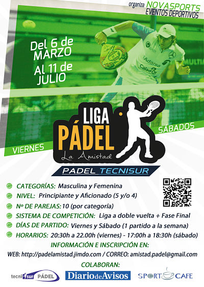 I Torneo de Padel Amateur La Amistad Info | DoLeague